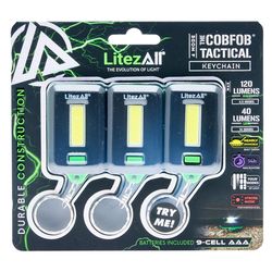 LitezAll Black LED Keychain Light