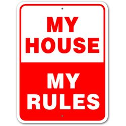Noble Beasts Graphics English White Novelty Sign 12 in. H X 9 in. W