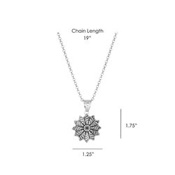 Montana Silversmiths Women's Flower Rowel Necklace