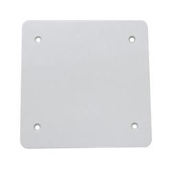 Sigma Engineered Solutions Square Plastic 2 gang 4.84 in. H X 4.84 in. W Flat Box Cover