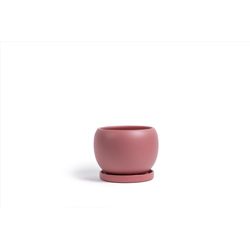 Momma Pots Gemstone Bolle 8 in. W Porcelain Planter Dusty Rose