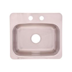 Franke Stainless Steel Dual Mount 19-1/8 in. W X 17 in. L One Bowl Bar Sink