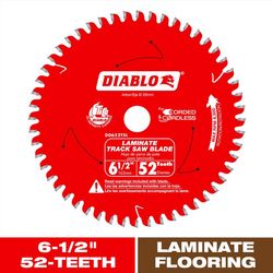 Diablo 6-1/2 in. D X 20 mm Carbide Tipped Track Saw Blade 52 teeth 1 pk