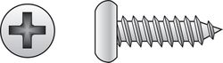 HILLMAN No. 6 Ga. X 1 in. L Phillips Pan Head Sheet Metal Screws 100 pk