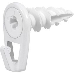HILLMAN Wall Driller White Self-Drilling Picture Hanger 50 lb 6 pc