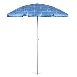 Oniva Portable Beach Blue Athens Pattern 66 in. D Umbrella