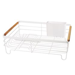 OGGI 17 in. L X 12 in. W X 6 in. H White Metal Dish Drainer