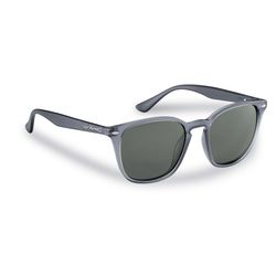 Flying Fisherman Muriel Sunglasses Unisex Crystal Gray Blue Frame Smoke Lens Polarized