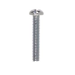 HILLMAN No. 1/4-20 Ga. X 1-1/2 in. L Combination Round Head Zinc-Plated Steel Machine Screws 100 pk