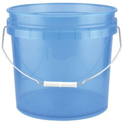 Leaktite Translucent Blue 3.5 gal Plastic Bucket