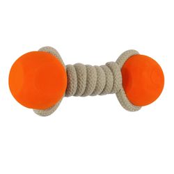 Carhartt For Dog Orange Cotton/Rubber Rubber Bone 1 pk