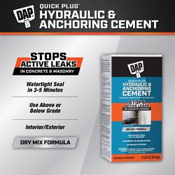 DAP Quick Plug Hydraulic & Anchoring Cement 5 lb Gray