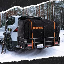 Mockins 66x30x14 XL High Rail Hitch Carrier Set w/ Lights Hitch Cargo Carrier Set 1 pk