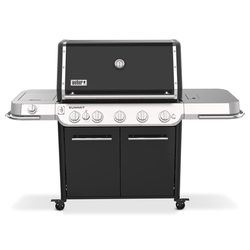 Weber Summit FS38 E LP Grill Bundle: Grill, Cover, Griddle, Crisping Basket, Wok