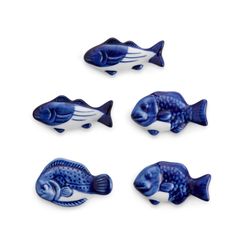 Helen’s Asian Kitchen Blue/White Ceramic Chopstick Rest