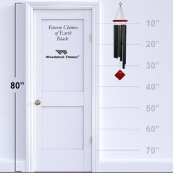 Woodstock Chimes Encore Collection Black Aluminum/Wood 37 in. Black Chimes of Earth Wind Chime