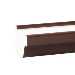 Amerimax 5 in. W X 120 in. L Brown Vinyl Traditional Gutter