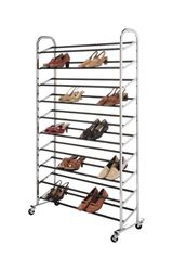 Whitmor Supreme 59-1/2 in. H X 36-1/2 in. W X 14-11/16 in. L Metal Shoe Shelves