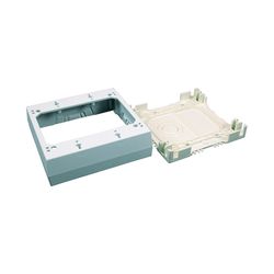 Legrand Square Plastic 2 gang Outlet Box Ivory