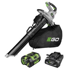 EGO Power+ LV5005 210 mph 500 CFM 56 V Battery Handheld Blower/Mulcher/Vac Kit (Battery & Charger)