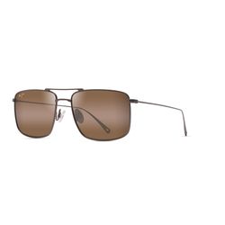 Maui Jim Aeko Sunglasses Men's Satin Sepia Frame HCL Bronze Lens Polarized