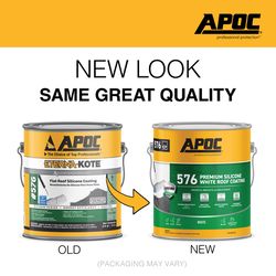 APOC Gloss Bright White Silicone Roof Coating 0.9 gal