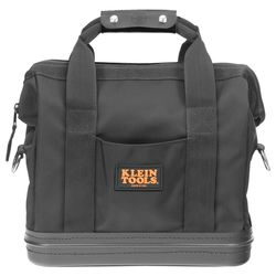 Klein Tools 8 in. W X 14.5 in. H Vinyl Tool Bag 10 pocket Black 1 pc