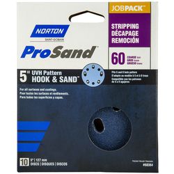 Norton ProSand 5 in. Zirconia Alumina Hook and Loop H831 Sanding Disc 60 Grit Coarse 10 pk