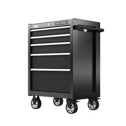 CRAFTSMAN S2000 26 in. 5 drawer Steel Rolling Tool Cabinet 37.5 in. H X 18 in. D