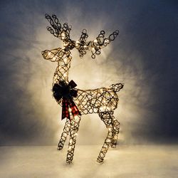 Alpine Reindeer 15 in. Yard Decor