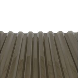 Tuftex 26 in. W X 8 ft. L Polycarbonate Roof Panel Gray