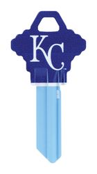 HILLMAN MLB Kansas City Royals House/Office Key Blank 68 Single For Schlage Locks Blue