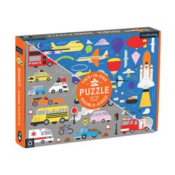Mudpuppy Double-Sided Puzzle Multicolored 100 pc