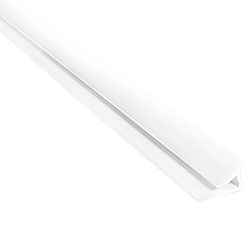 Palram Palclad Pro .75 in. H X .5 in. W X 96 in. L Prefinished White PVC Inside Corner Molding