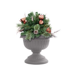 Celebrations Prelit Twig Pine Bow Urn Filler