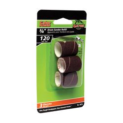 Gator 3/4 in. D X 3/4 in. L Aluminum Oxide Abrasive Sleeve Refill 120 Grit Fine 3 pc