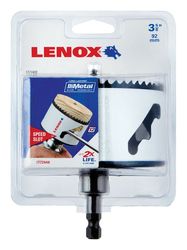 LENOX Speed Slot 3-5/8 in. Bi-Metal 1.5 in. L Hole Saw Arbor Included