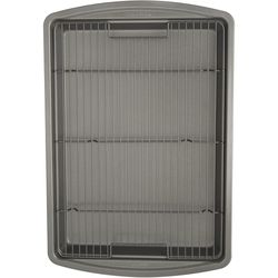 Good Cook Premium 10.5 in. W X 15 in. L Roasting Rack and Pan