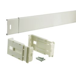 Kenney White Traditional/Transitional Curtain Rod 28 in. L X 48 in. L