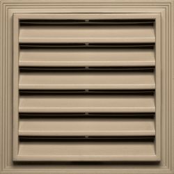 Builders Edge 12 in. W X 12 in. L Tan Copolymer Wall Louver