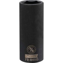 DeWalt 7/8 in. X 1/2 in. drive SAE 6 Point Deep Impact Socket 1 pc