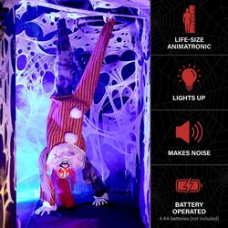 Haunted Hill Farm 7.2 ft. Upside Down Animatronic