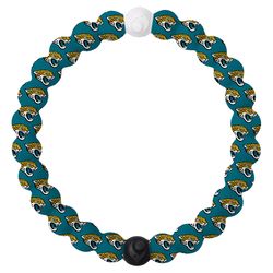 Lokai NFL Unisex Jacksonville Jaguars Round Multicolored Bracelet Silicone Water Resistant Size 7.5