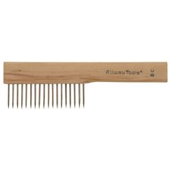 Allway 3 in. W X 9 in. L Brown/Tan Wood/Steel Paint Brush Cleaning Comb