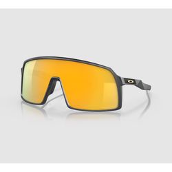 Oakley Sutro Sunglasses Unisex Matte Carbon Frame Orange Lens