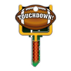 Lucky Line Key Shapes Football House Key Blank Single For Schlage Multicolored