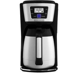 Black+Decker 12 cups Black/Silver Coffee Maker