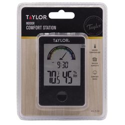 Taylor Digital Thermometer Plastic Black 3.54 in.
