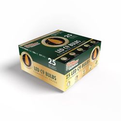 Holiday Bright Lights LED PS C9 Yellow 25 ct Christmas Light Bulbs