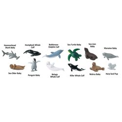 Safari Ltd. Toobs Baby Sea Life Toy Multicolor 12 pc